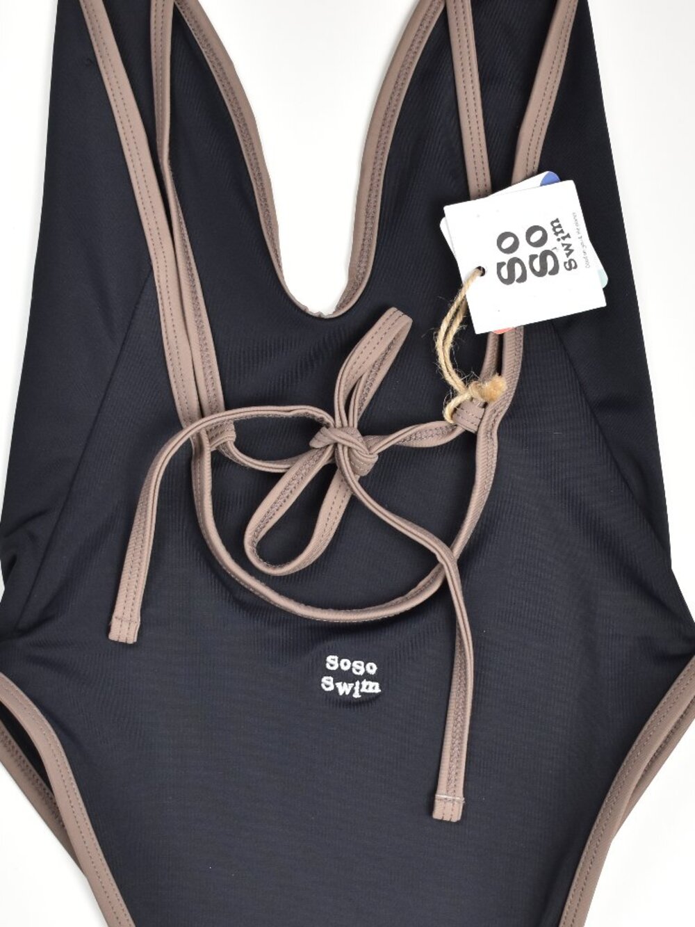 Soso Swim Original Cut Swimsuit Black NEW - XS - Picture 6 of 8